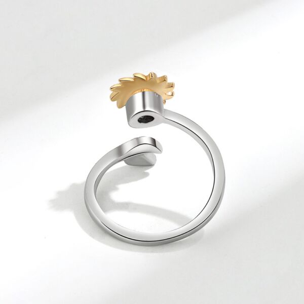 Anillo Girasol Giratorio - Imagen 3